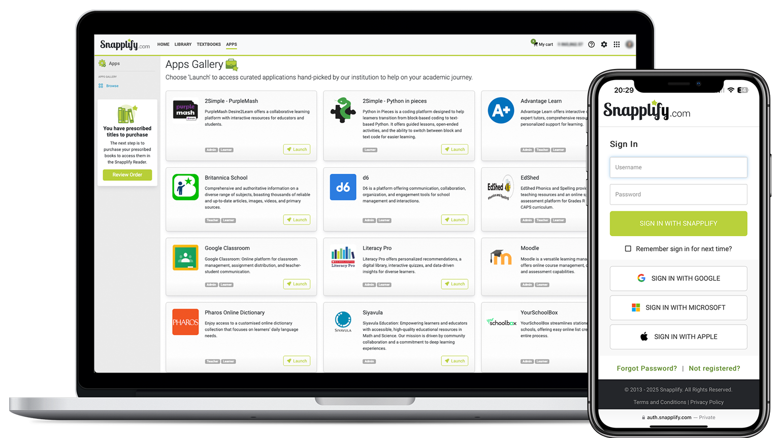 Apps-and-SSO-device-webpng - Snapplify Education