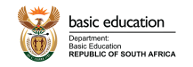 Logo of the Department of Basic Education, Republic of South Africa.