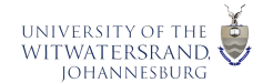 University of the Witwatersrand, Johannesburg logo with crest on the right.